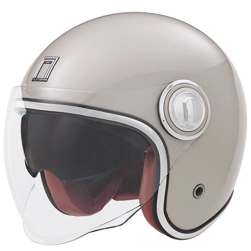 Otvorená prilba NOX PREMIUM Heritage champagne ružová