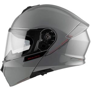 Odklápacia prilba na motocykel MT Genesis SV Solid A12 šedá lesklá