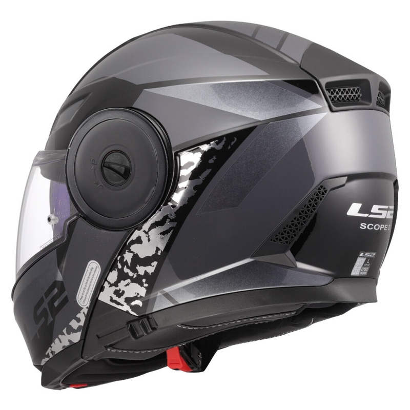 Výklopná helma na motorku LS2 FF902 Scope II Oxyd čierno-titánová