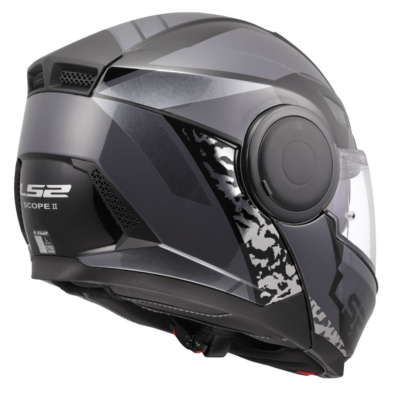 Výklopná helma na motorku LS2 FF902 Scope II Oxyd čierno-titánová