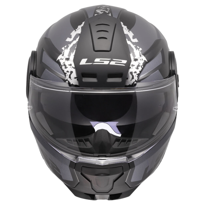 Výklopná helma na motorku LS2 FF902 Scope II Oxyd čierno-titánová
