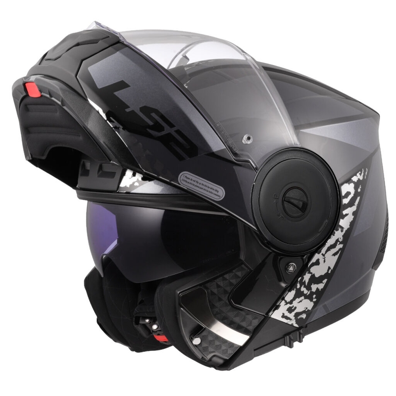 Výklopná helma na motorku LS2 FF902 Scope II Oxyd čierno-titánová