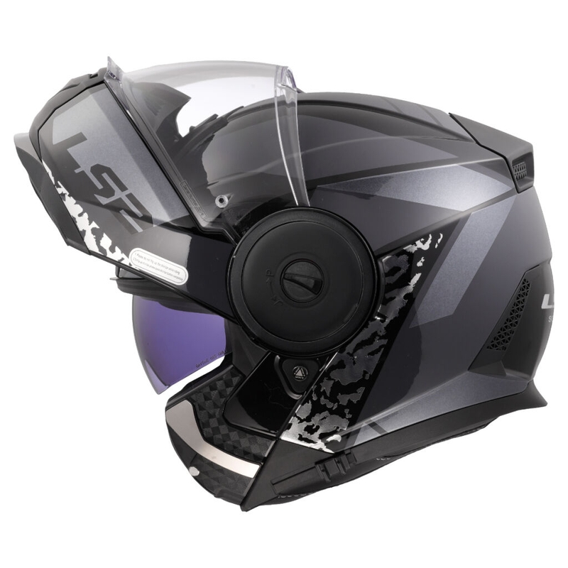 Výklopná helma na motorku LS2 FF902 Scope II Oxyd čierno-titánová