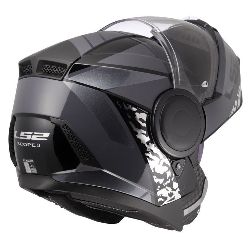 Výklopná helma na motorku LS2 FF902 Scope II Oxyd čierno-titánová