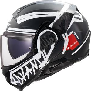 Preklápacia helma na motorku LS2 FF910 Advant II Tape čierna