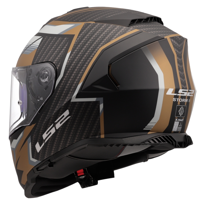 Integrálna helma na motorku LS2 FF800 Storm II Tracker čierno-zlatá