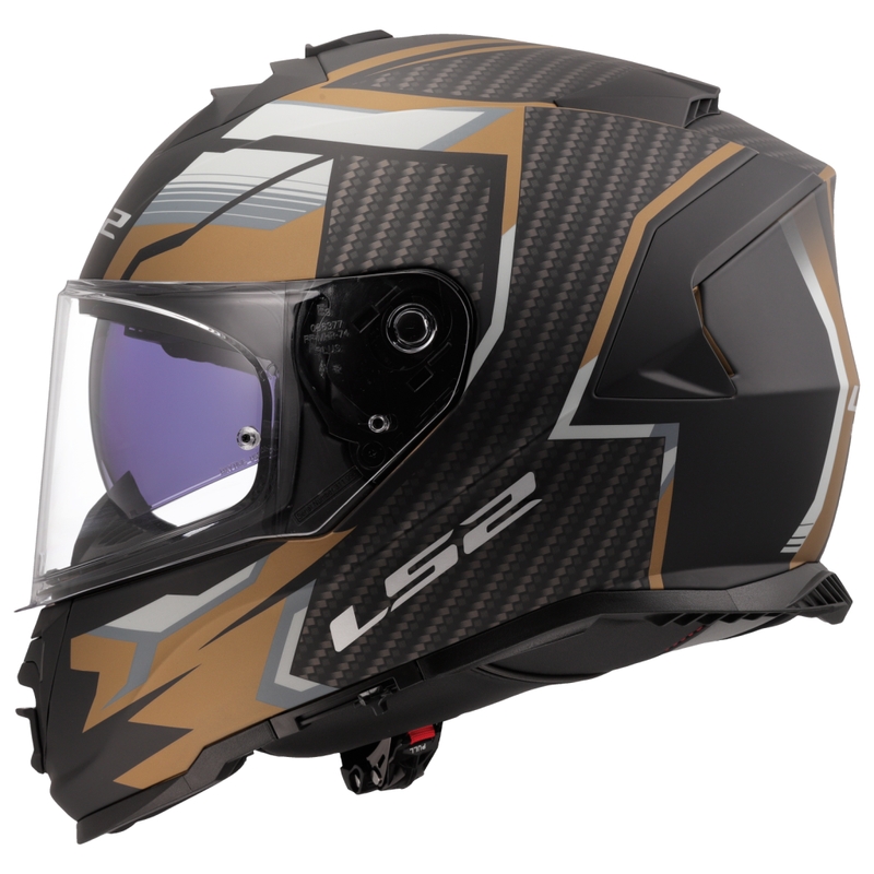 Integrálna helma na motorku LS2 FF800 Storm II Tracker čierno-zlatá