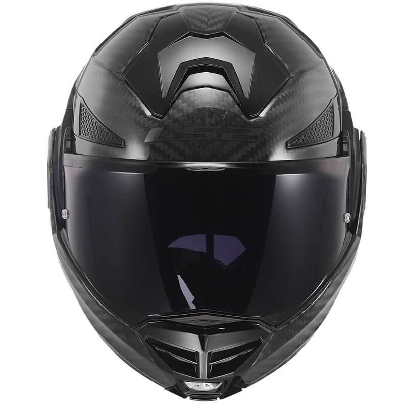 Preklápacia prilba na motorku LS2 FF901 Advant X Solid Carbon čierna
