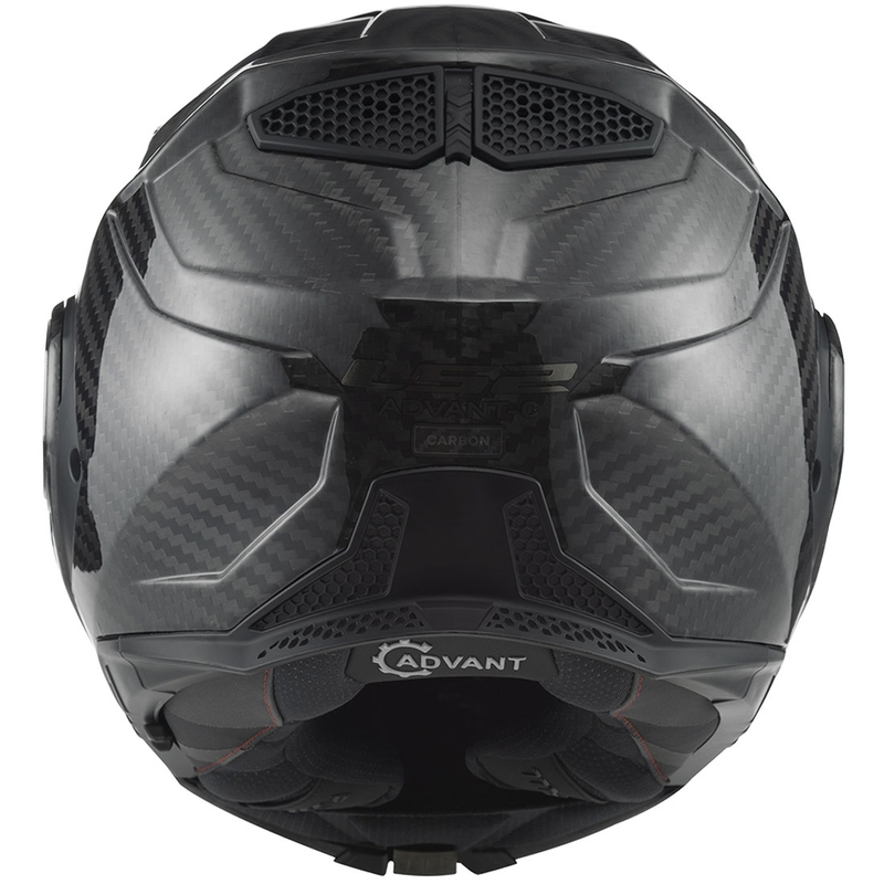 Preklápacia prilba na motorku LS2 FF901 Advant X Solid Carbon čierna