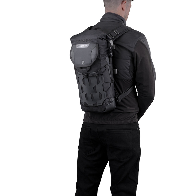Batoh na motorku Oxford Atlas B-10 čierny 10 l