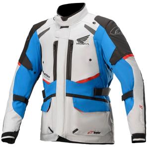 Bunda na motorku Alpinestar Andes Drystar Honda šedo-čierno-modro-červená