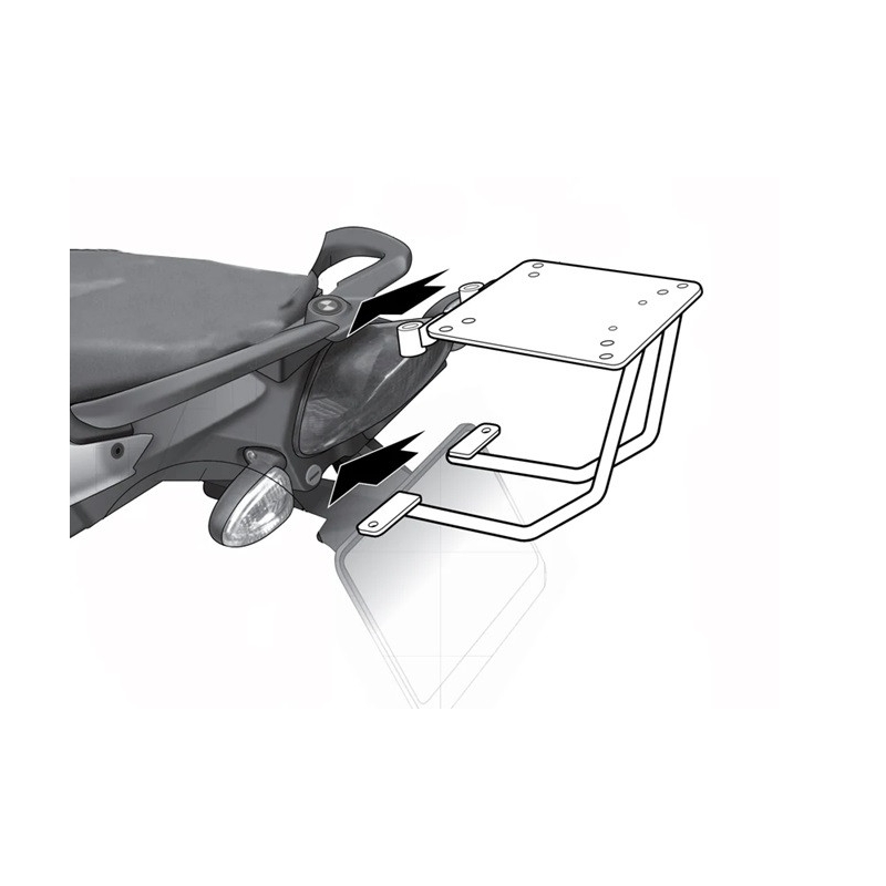 Montážna  sada  pre Top master SHAD pre BMW F 800 S 2007-2015, BMW F 800 R 2007-2015