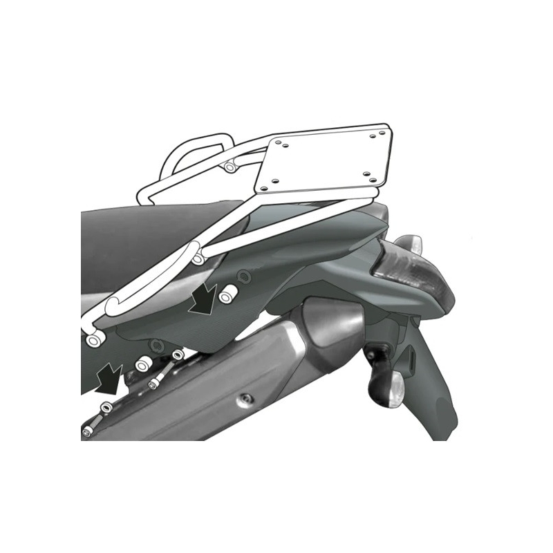 Montážna  sada  pre Top master SHAD pre YAMAHA XT 660 R 2004-2016, YAMAHA XT 660 X 2004-2016