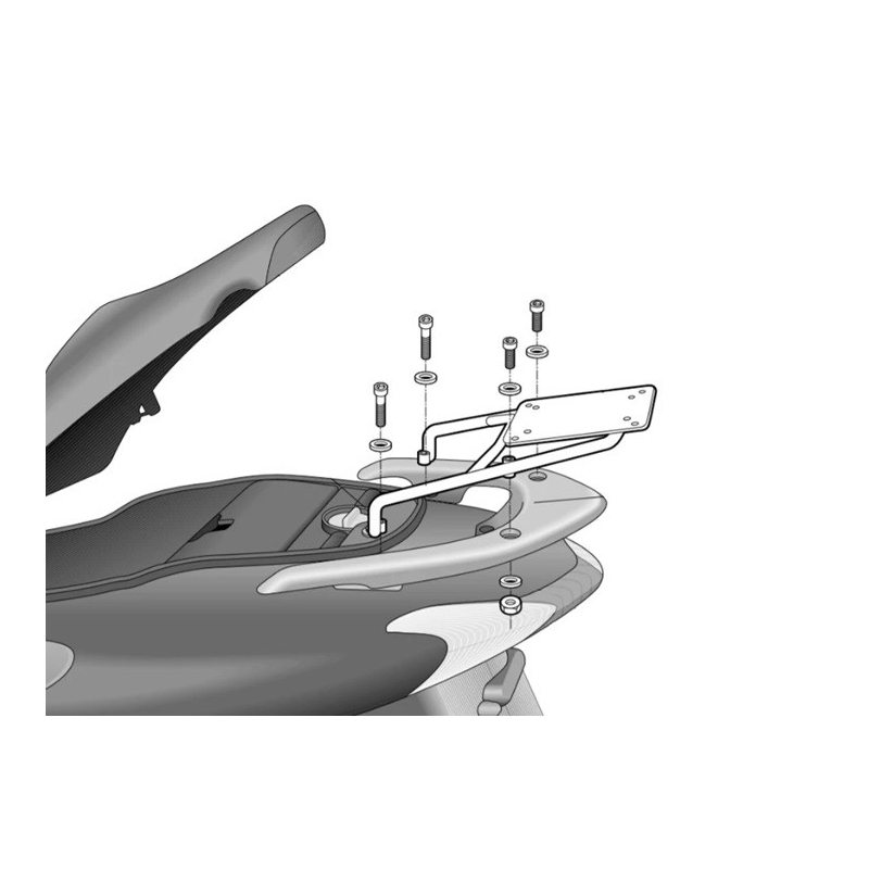 Montážna  sada  pre Top master SHAD pre HONDA Dylan 125 2002-2008, HONDA Dylan 150 2002-2008