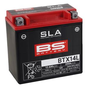 V továrni aktivovaný akumulátor BS-BATTERY BTX14L (FA) (YTX14L (FA)) SLA