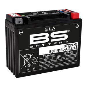 V továrni aktivovaný akumulátor BS-BATTERY BTX24HL (FA) (YTX24HL (FA)) SLA