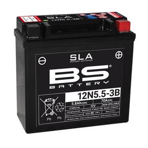 V továrni aktivovaný akumulátor BS-BATTERY 12N5.5-3B (FA) SLA