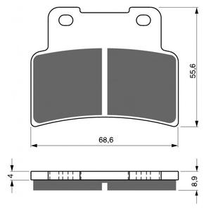Brzdové obloženie GOLDFREN 251 GP6