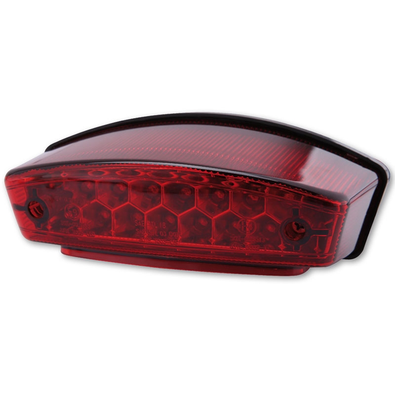 Zadné svetlo na motorku Highsider Smart Monster LED červené