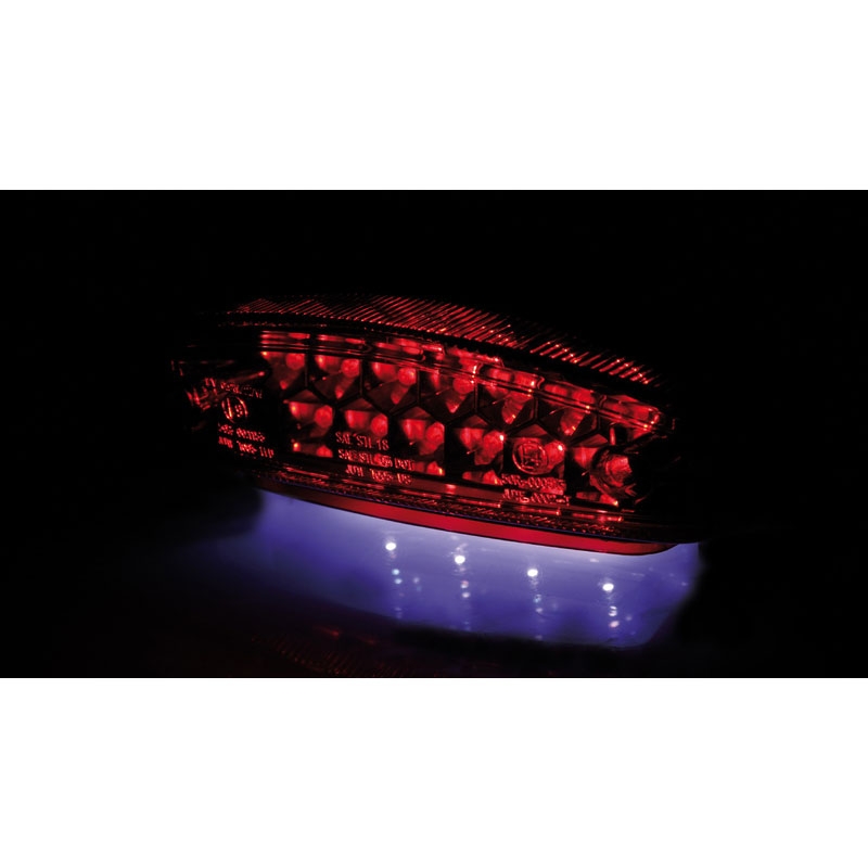 Zadné svetlo na motorku Highsider Smart Monster LED červené