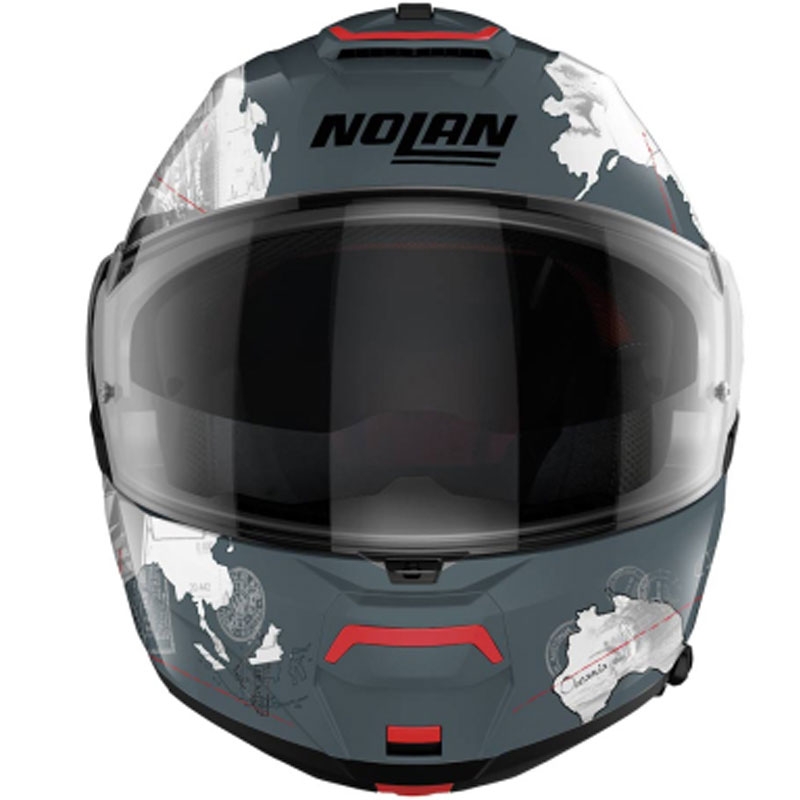 Výklopná prilba na motorku Nolan N100-6 Legend Checa N-COM 3