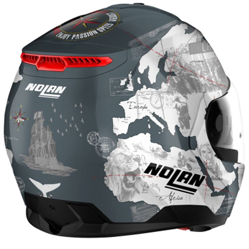 Výklopná prilba na motorku Nolan N100-6 Legend Checa N-COM 3