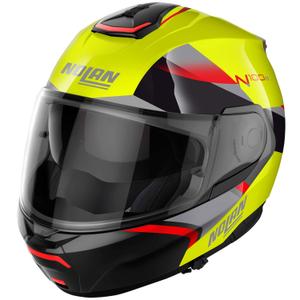 Výklopná prilba na motorku Nolan N100-6 Paloma N-COM 27 fluo žltá
