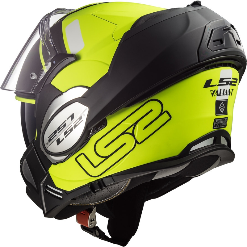 Preklápacia prilba na motocykel LS2 FF399 Valiant Prox čierno-fluorescenčno žltá