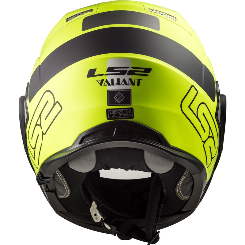 Preklápacia prilba na motocykel LS2 FF399 Valiant Prox čierno-fluorescenčno žltá