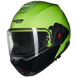 Preklápacia helma na motorku Nolan N120-1 Mivedi N-COM 329 zeleno-čierna