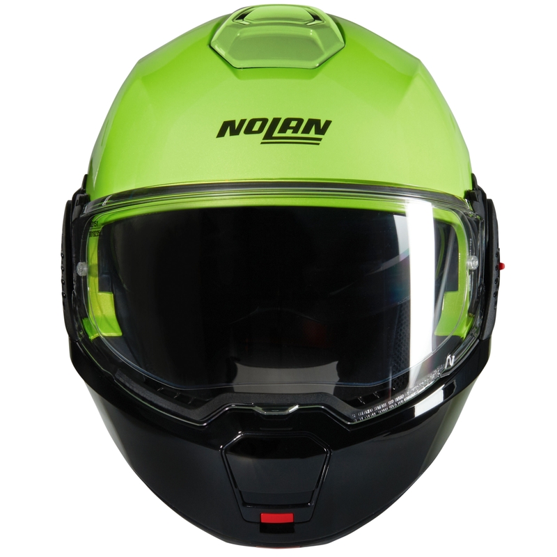 Preklápacia helma na motorku Nolan N120-1 Mivedi N-COM 329 zeleno-čierna