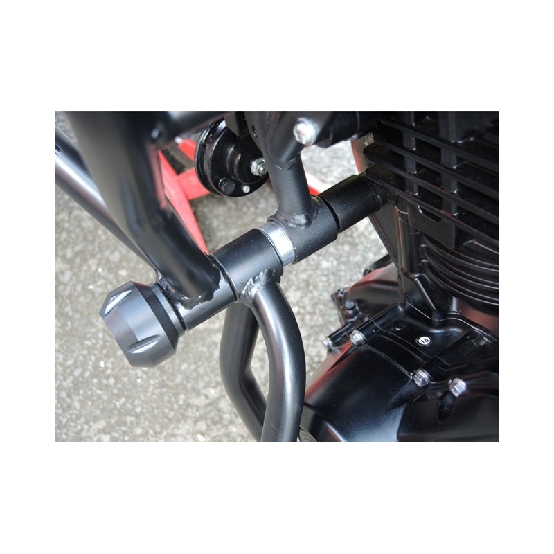 Ochrana motora RDMOTO čierna (upper + lower frames with protectors)