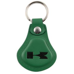 Kožený prívesok na kľúče Kawasaki tmavo zelený