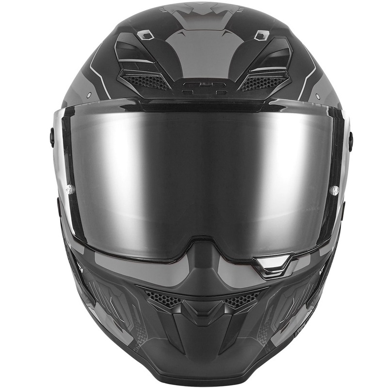 Integrálna helma na motorku NOX Exlusiv Goliath Berserk matná čierno-titánová