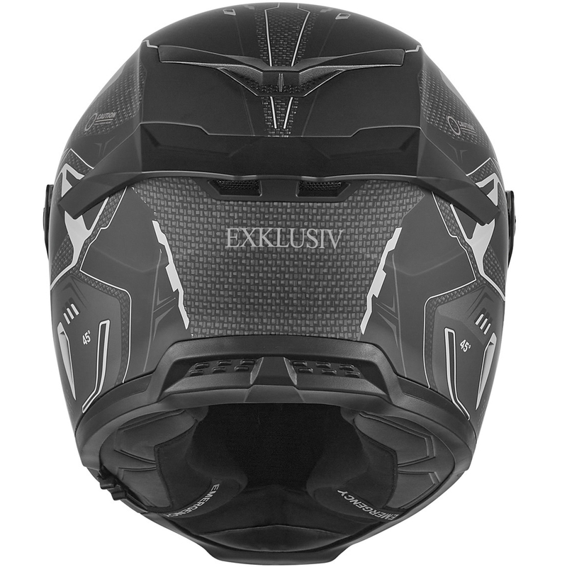 Integrálna helma na motorku NOX Exlusiv Goliath Berserk matná čierno-titánová