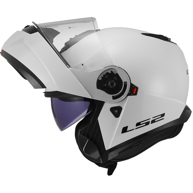 Vyklápacia prilba LS2 FF908 Strobe II biela lesklá