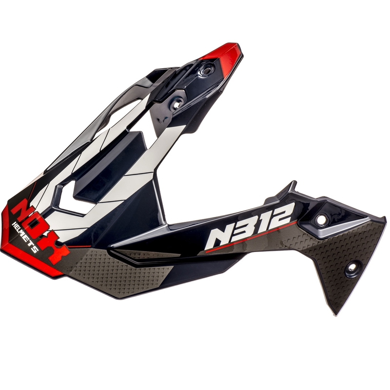 Šilt pre helmy na motorku NOX N312 Vapor bielo-modro-červený