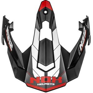 Šilt pre helmy na motorku NOX N312 Vapor bielo-čierno-červený