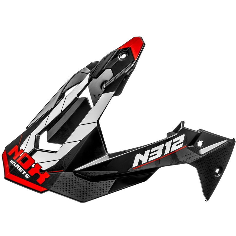 Šilt pre helmy na motorku NOX N312 Vapor bielo-čierno-červený