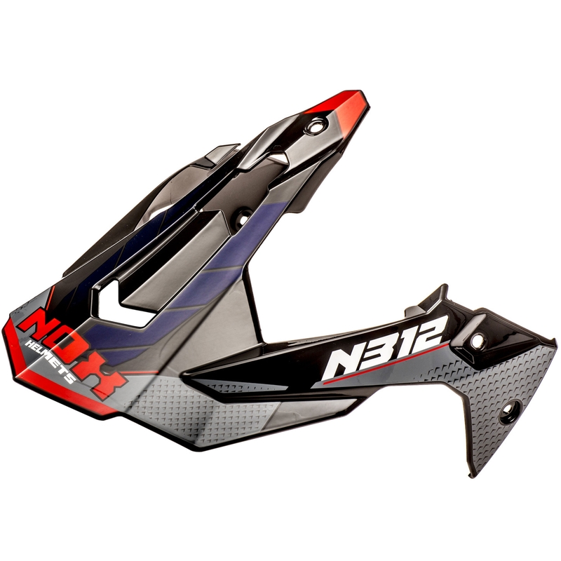 Šilt pre helmy na motorku NOX N312 Vapor čierno-modro-červený