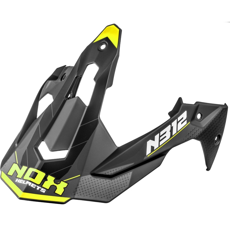 Šilt pre helmy na motorku NOX N312 Vapor matný čierno-žltý
