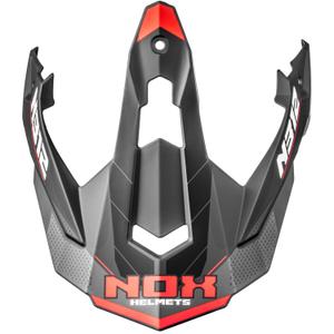 Šilt pre helmy na motorku NOX N312 Vapor matný čierno-červený