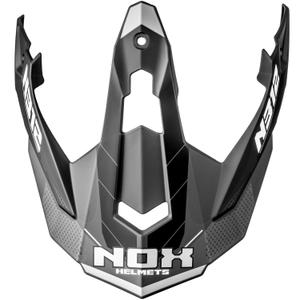 Šilt pre helmy na motorku NOX N312 Vapor matný čierno-sivý