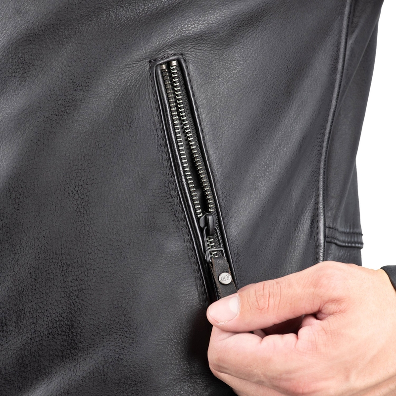 Bunda na motorku Oxford Holton čierna