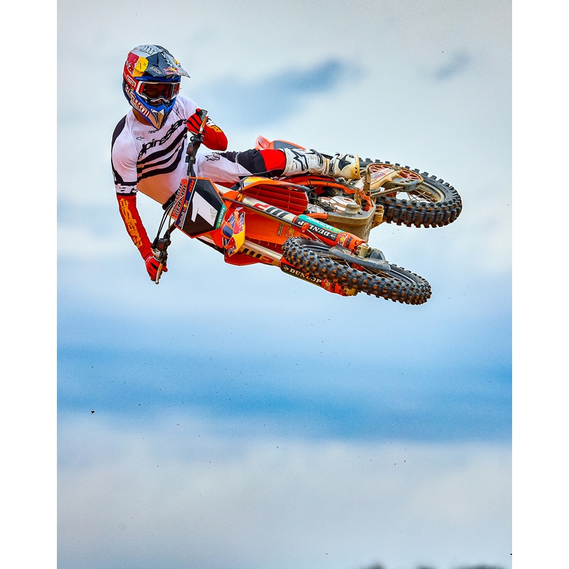 Motokrosový dres Alpinestars Techstar limitovaná edícia Deep čierno-bielo-fluo červeno-oranžový