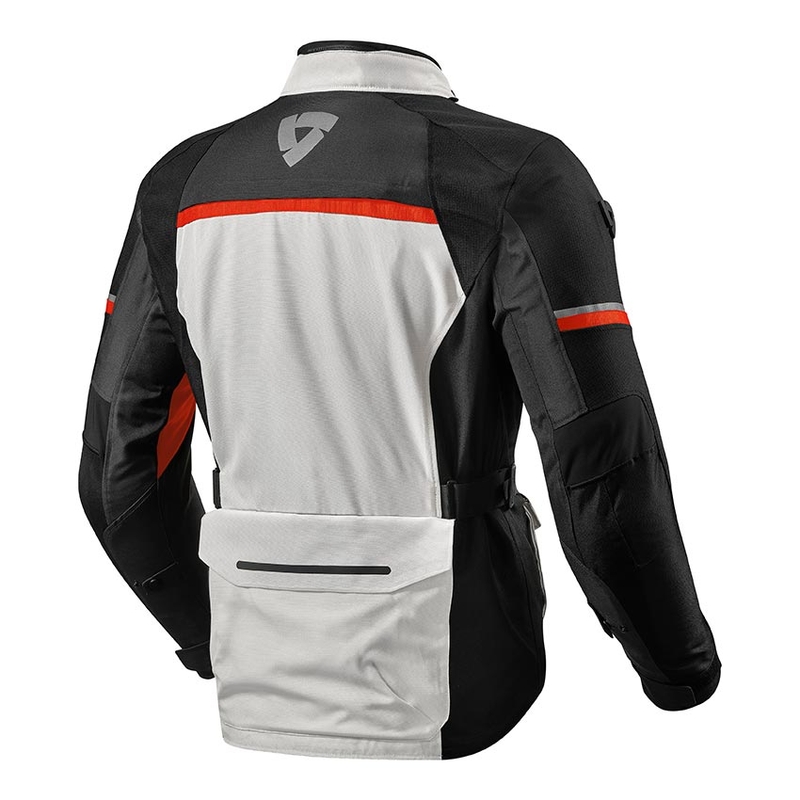 Bunda na motocykel Revit Outback 3 strieborno-červená výpredaj
