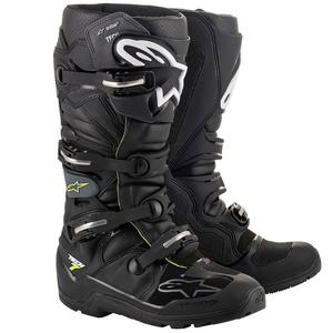 Topánky na motorku Alpinestars Tech 7 Enduro Drystar čierno-šedo-fluo žlté