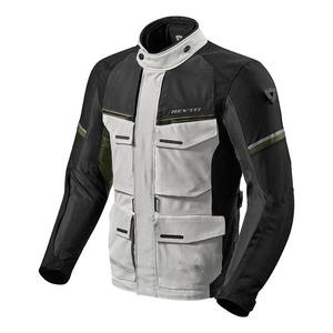 Bunda na motocykel Revit Outback 3 strieborno-zelená výpredaj