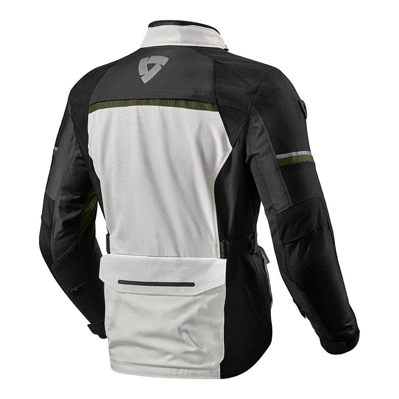 Bunda na motocykel Revit Outback 3 strieborno-zelená výpredaj