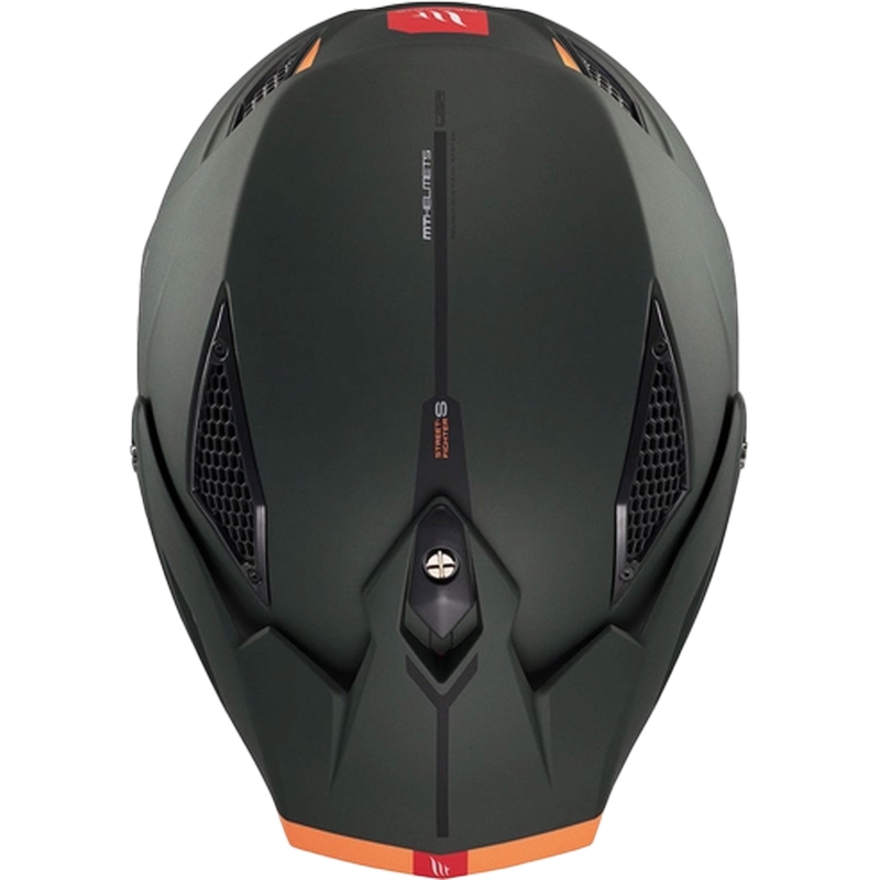 Otvorená prilba s maskou MT Streetfighter SV S Solid A6 matná zelená